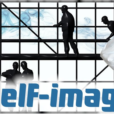 This tile shows scaffolding on which four men are moving. When you hover over it, the text appears: Discuss and formulate your self-image with the stakeholders. Lower thereby your costs of conflict management and team-building.<br />©scusi, ©lassedesignen, ©memephoto